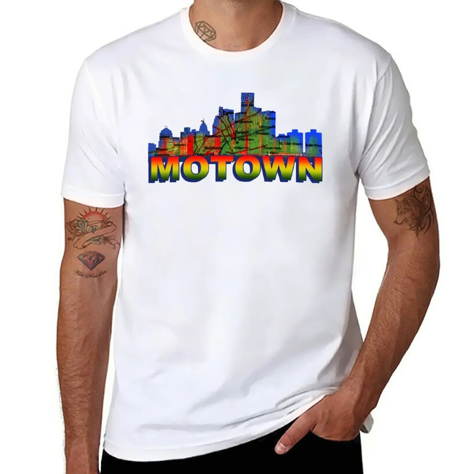 MOTOWN T-Shirt sweat Blouse mens workout shirts