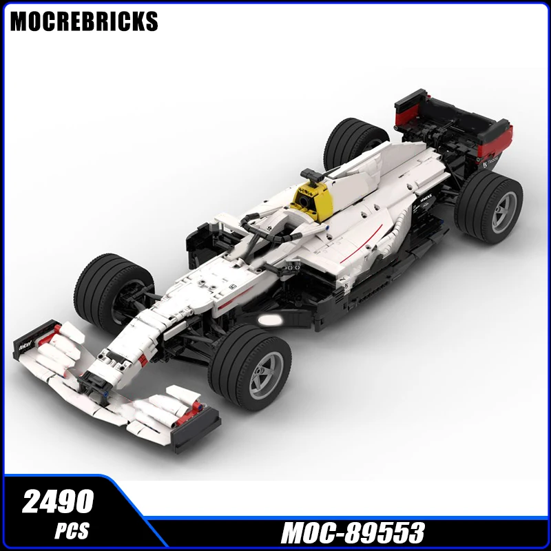 

Super Car Series White Racing Famous 1:8 Scale MOC Building Block DIY Model Collection Experts Technology Brick Toys of Gifts