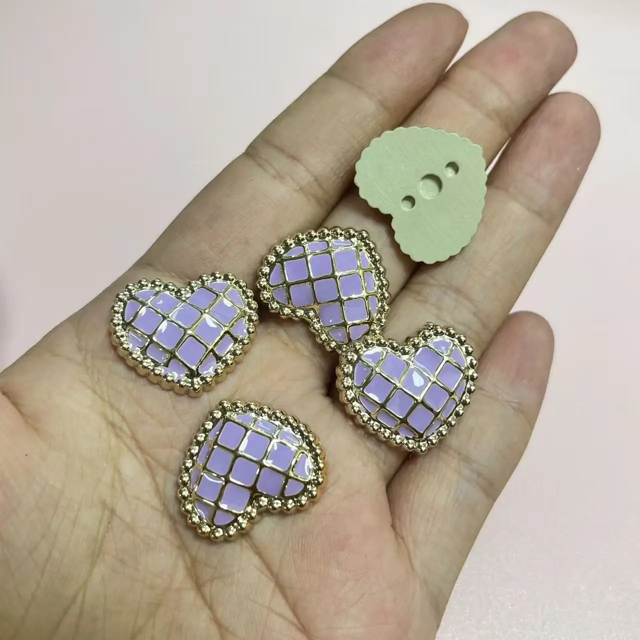 10 Stück Y2K süße lila Harz Haarnadel Lavendel Serie flache Rückseite Junk Handyhülle Harz Dekoration Charms