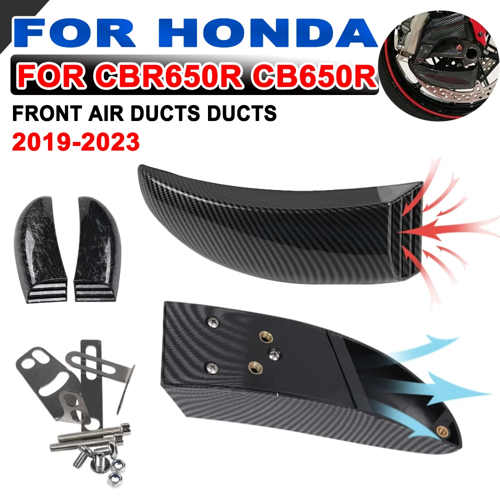 

For Honda CBR650R CB650R CBR 650 R CB 650R CBR650 R 2019 - 2023 Accessories Front Disc Cooling Air Ducts Brake Caliper Cooler