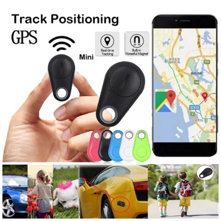 Mini rastreador GPS inteligente con Bluetooth para perros y gatos, localizador de etiquetas antipérdida, artículos para mascotas, llavero,