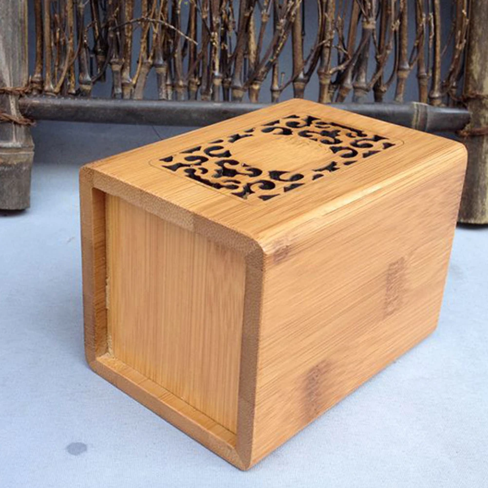 

Bamboo Pen Holder Desk ganizer Lightweight Vintage Style for Pencils Makeup Tools Tea Sets Container Desktop Accessory