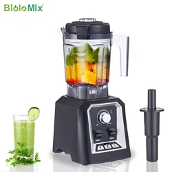 BioloMix Programa Automático Profissional Cozinha Smoothie Blender BPA FREE 2L Low-profile Jar Food Mixer Juicer Ice Crusher