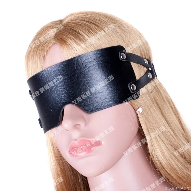 Verband Slaap Oogmasker Schaduw Blinddoek Sexy Vrouwen Speelgoed Volwassen Producten Lederen Exotische Accessoires Sex Bdsm Oogmasker