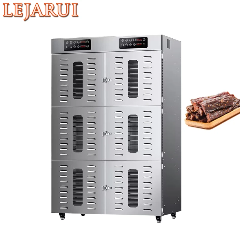 220V Electric Food Dehydrator Machine 90 Layers Meat Tea Vegetable Fruit Dryer Fish Drying Machine Stainless Steel