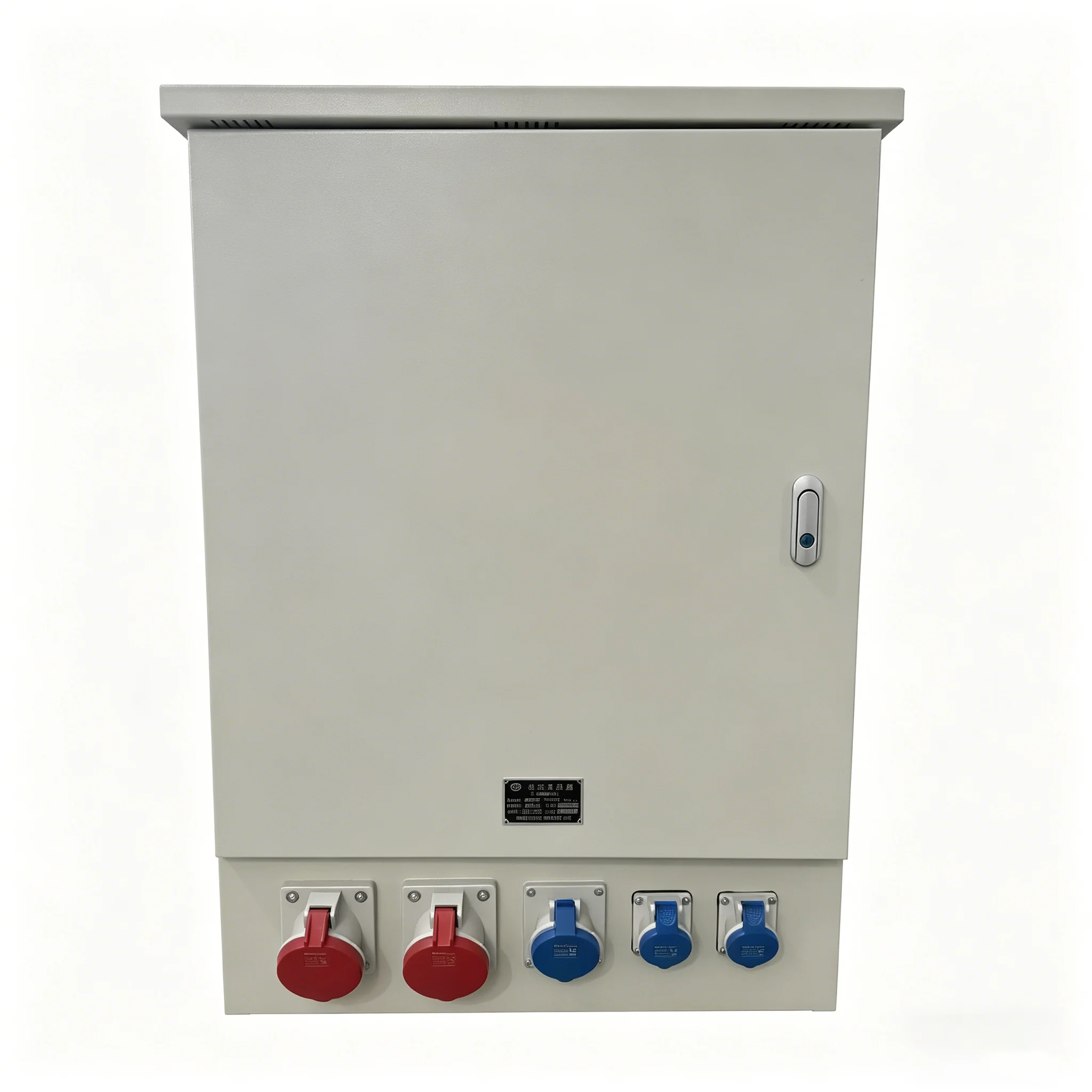 Industrial Low Voltage Power Distribution Box with Sockets IP65 Waterproof 380V 3 Phase Portable Construction Site Switchgear