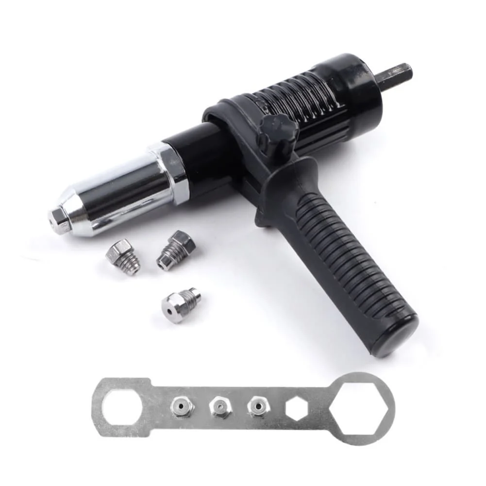 

Effortless Riveting with Electric Drill Adapter 2.4 to 4.8mm Shafts Forged Steel Head Ergonomic Handle for Comfortable Use