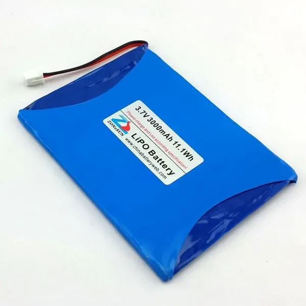CIS core 3000mAh mobile speaker, tablet PC 3.7V polymer lithium battery 505575515573