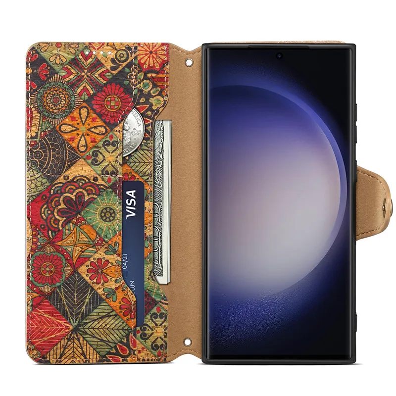 EUCAGR Leather Magnetic Phone Case For Samsung Galaxy S24 S23 FE Plus Ultra A34 A53 A54 A51 A52 A31 A32 A33 A05S Holder Cover