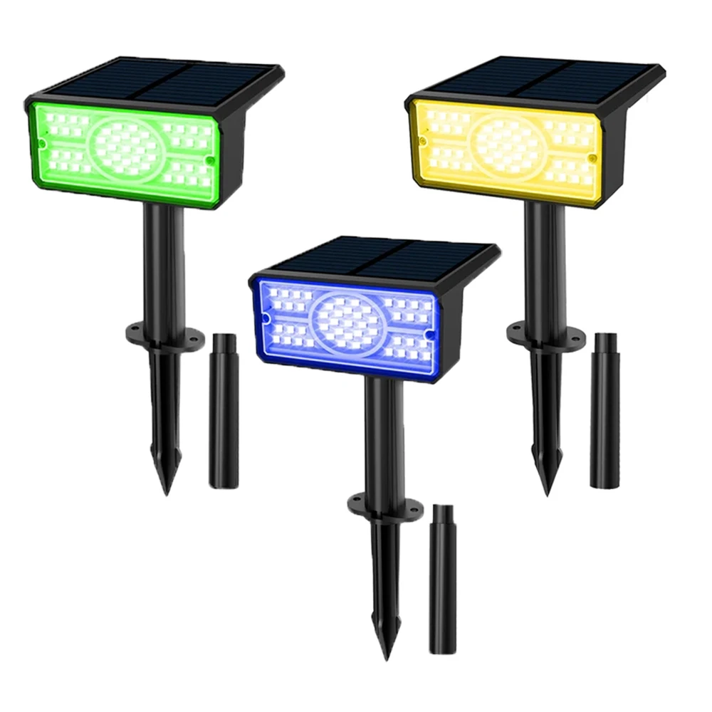 

2/4pcs Solar Outdoor Light IP65 Waterproof 49 LEDs Garden Lamp for Landscape Yard Wall Pathway Decoration Green Solar Spotlight