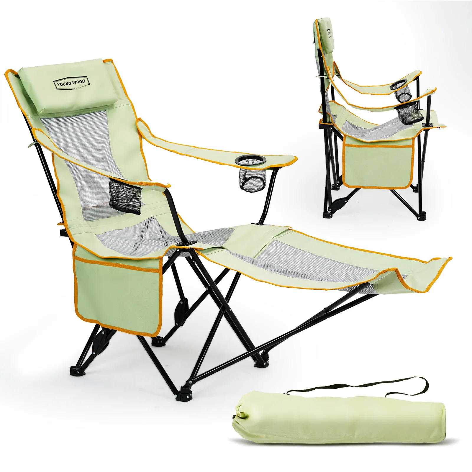 Bild 6: Outdoor Klappstuhl Camping tragbare Strand Bank zurück Angeln Stuhl Klappbett Büro Mittagspause Lounge Stuhl Hause