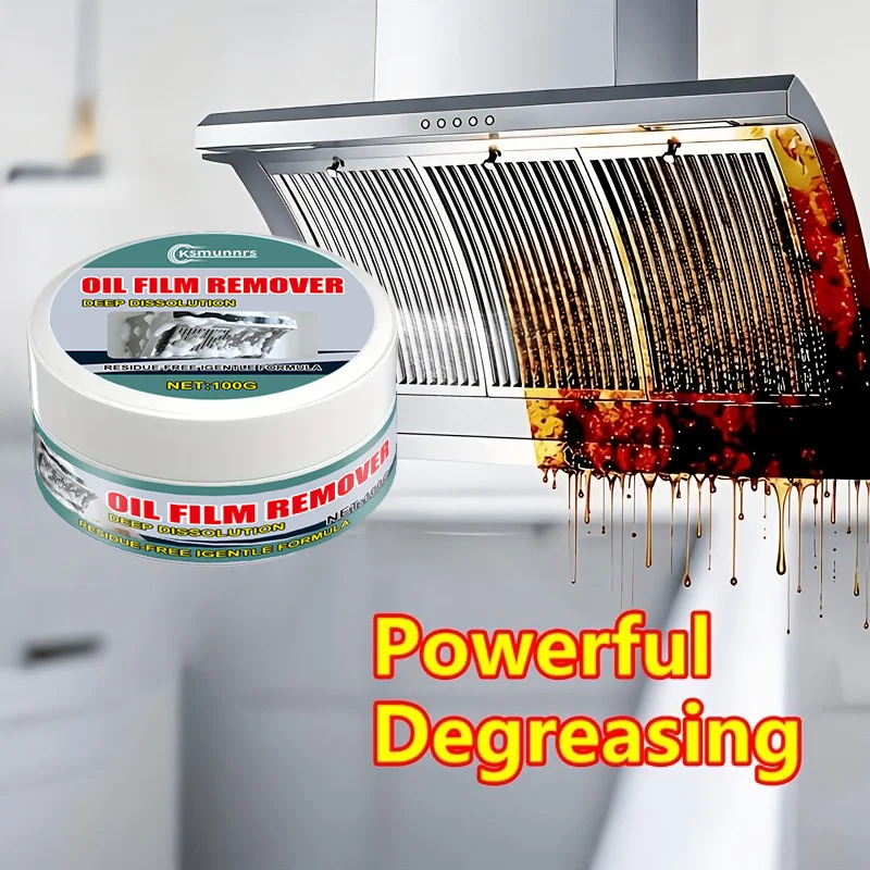 Powerful Kitchen Degreasing Cream for Range Hoods Stoves Ovens - Highly Effective Safe Residue-Free Cleaning Solution
