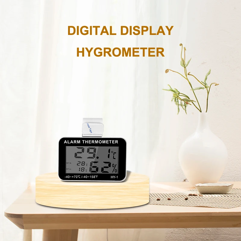 Mini LCD Digital Temperature Humidity Meter Indoor Outdoor Office Hygrometer Thermometer Fish Tank Measuring Instrument HTC-1