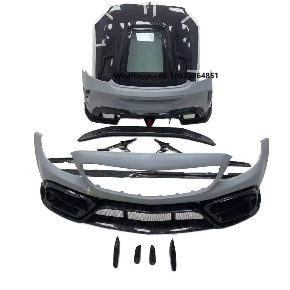 

C63 IMP Body Kit for Mercedes C63 Coupe AMG Facelift C205/C63 Coupe Bumpers Side Skirts Rear Wing Engine Lid