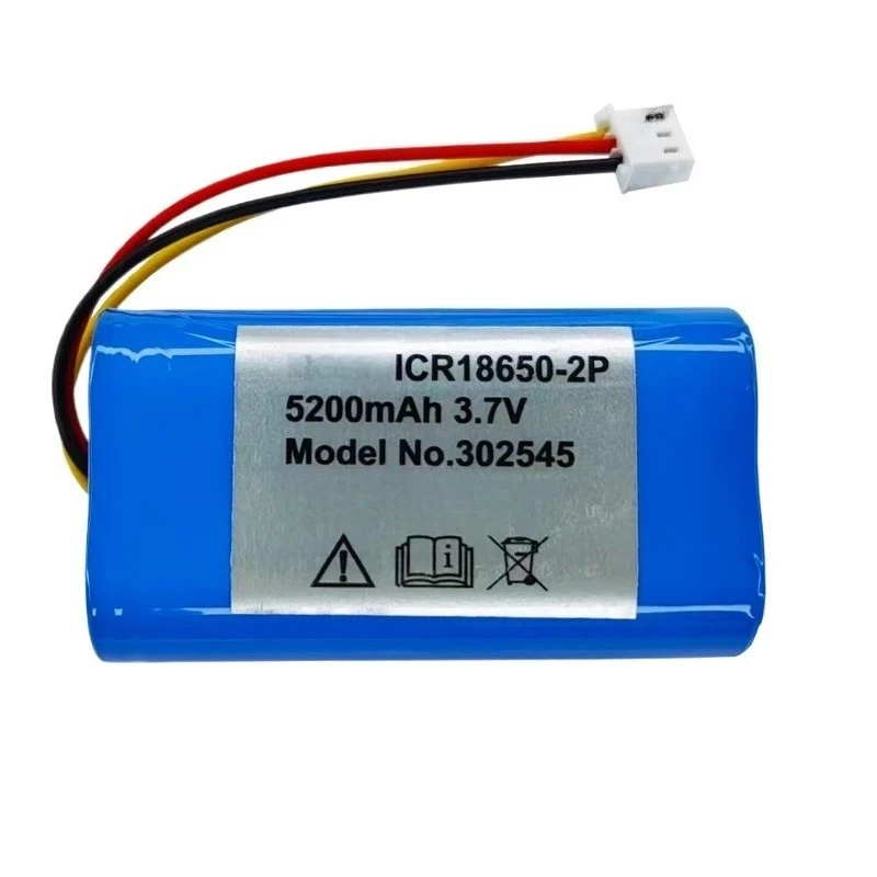 Newest ICR18650-2P 3.7V 5200mAh Lithium-ion Rechargeable Battery for 302545 High Quality High Capacity Replacement Battery
