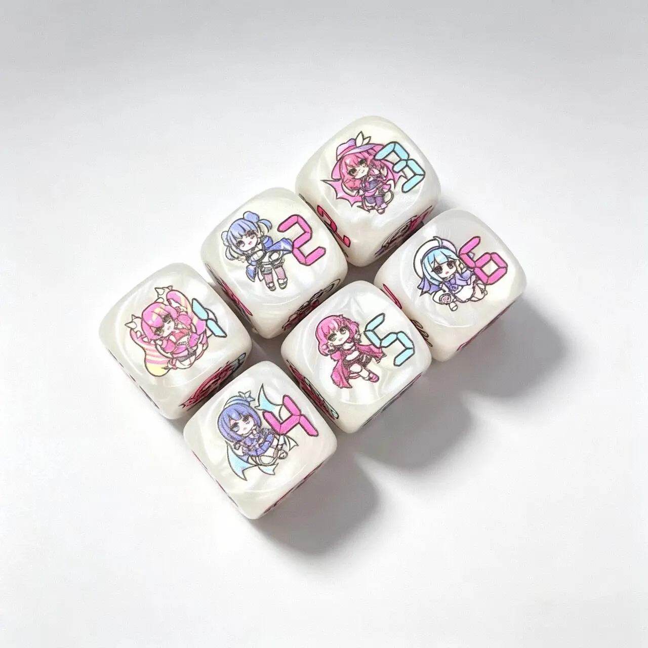 20mm Yu-Gi-Oh！Q Version Live Twin Ki Sikil/Lil La Resin Multi-faceted Dice Damage Indicator Counter Board Game Specific Dice Toy
