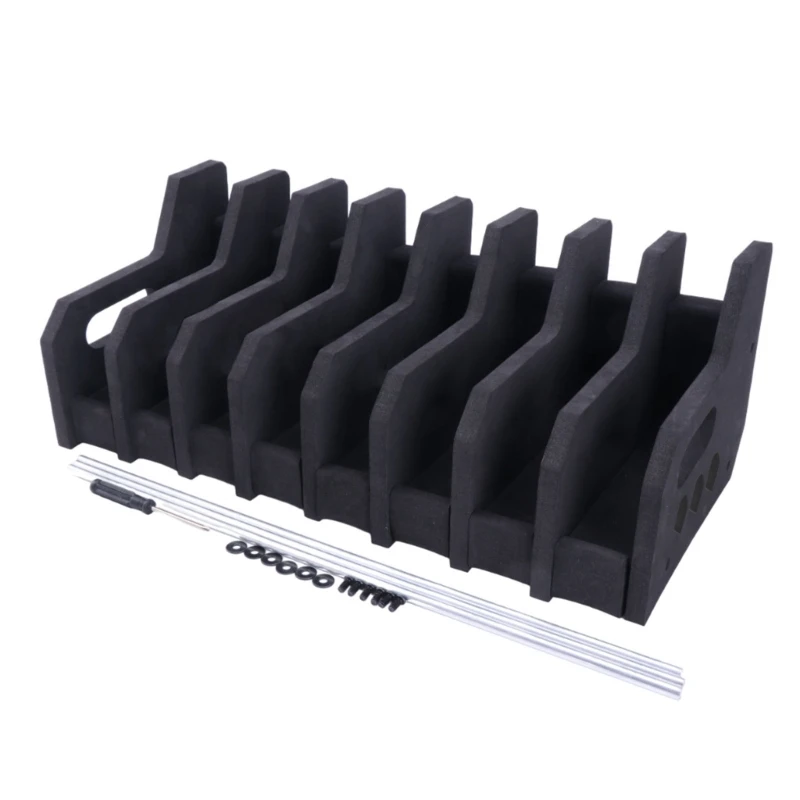 EVA Foams Handgun Storage Rack 8 Slot Display Stand Universal Protective Holsters