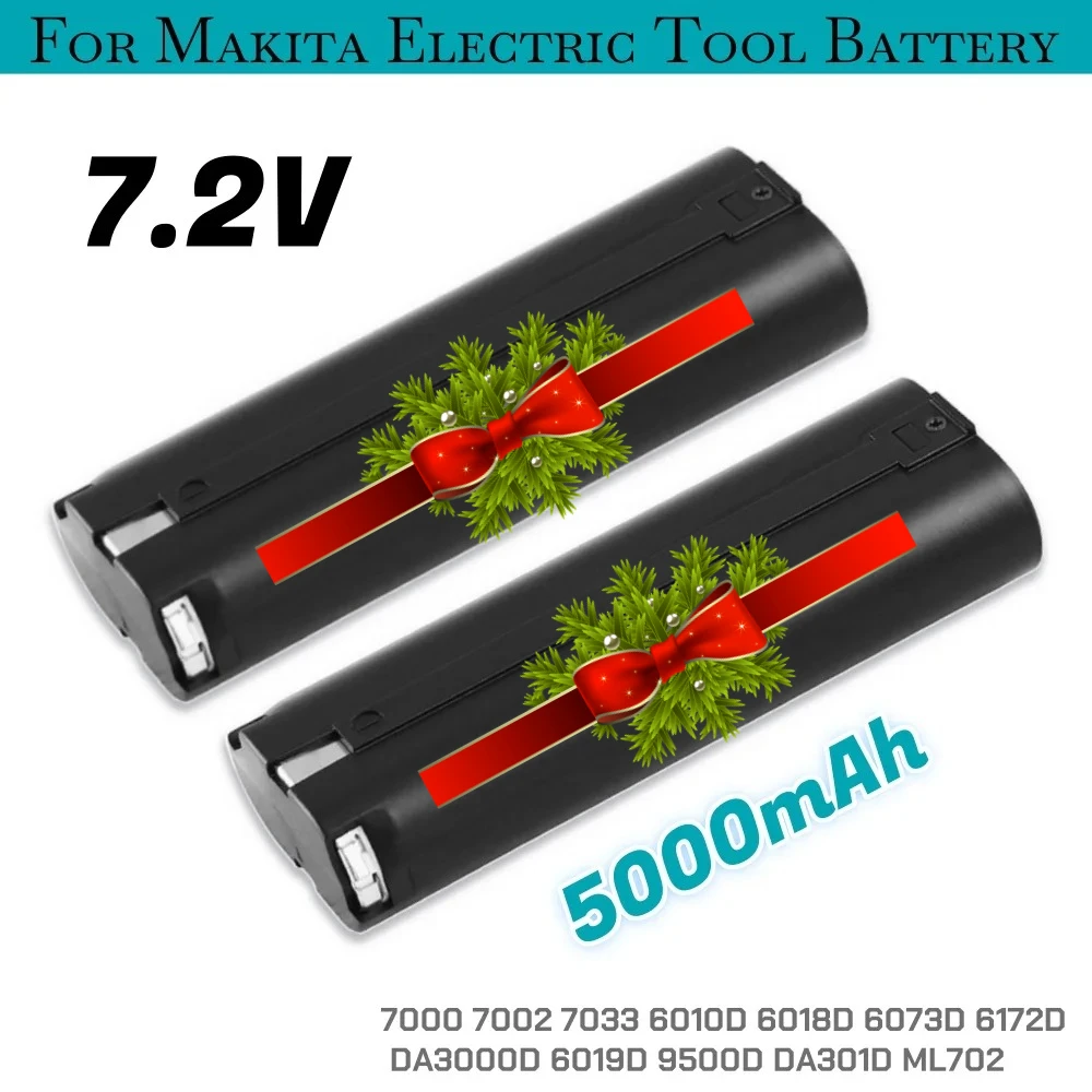

НОВАЯ сменная Ni-Mh батарея 7.2V 5.0Ah для Makita 7000 7002 7033, 6010D 6018D 6073D 6172D DA3000D 6019D 9500D DA301D ML702