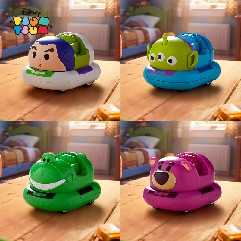Figura de Anime de Disney Buzz Lightyear Alien Lotso Mikey Sadness, parachoques de doble bobina, colección de juguetes para ensamblaje de coches, regalos para niños