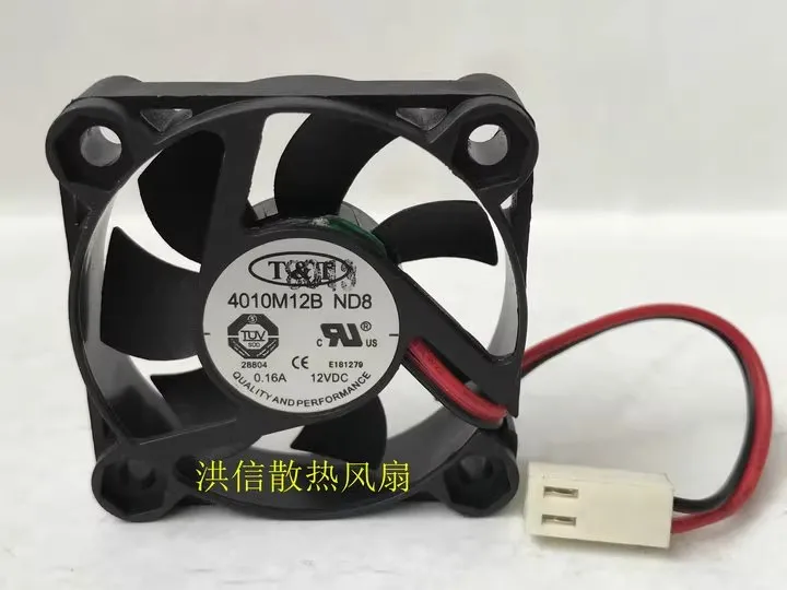 

Free shipping original T&T 4010 4010M12B ND8 DC12V 0.16A 4CM 4cm axial flow cooling fan