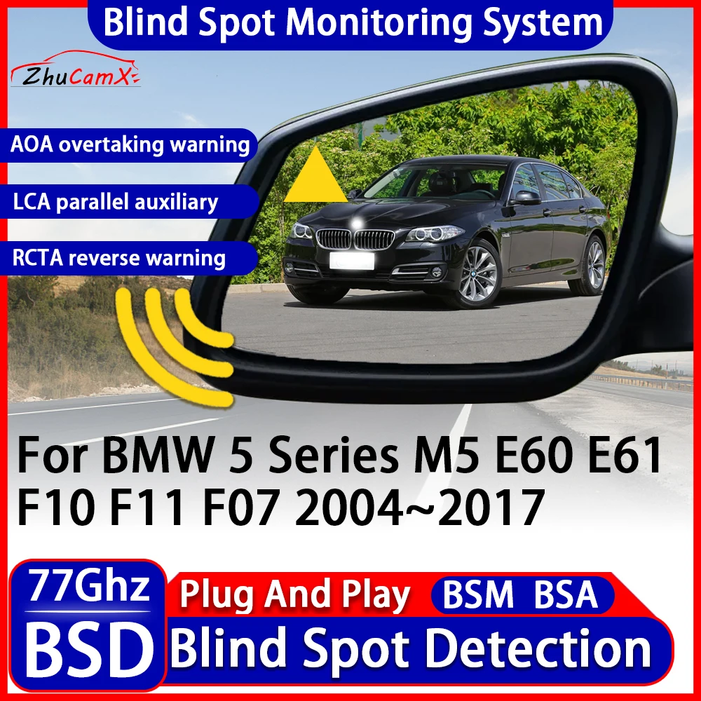 

Car BSD Blind Spot Detection Monitoring Warning System Change Lane Assistance For BMW 5 Series M5 E60 E61 F10 F11 F07 2004~2017