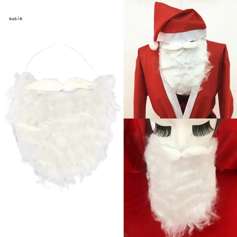 X7YA Halloween Fake Beard Funny Fake Mustache  Hair Disguise Accessories Santa Mustache ,Cosplay Supplies