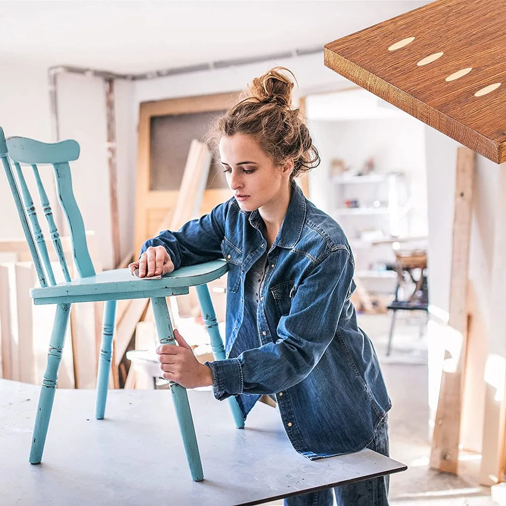 無垢材のポケット穴プラグ、ジグ木工ツール用パイン、100個