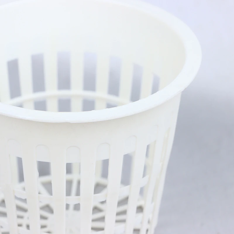 Black White Hydroponic Basket 10PCS 2/3 Inch Grow Orchids Hydroponics Cups Planting Mesh Pot Soilless Net Basket Greening
