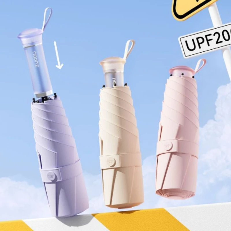 

ZUODU Folding Umbrella Sun Mini Sun Parasol Girls Anti-UV Portable Pocket Umbrellas Compact Travel Mini Umbrella Protable Manual