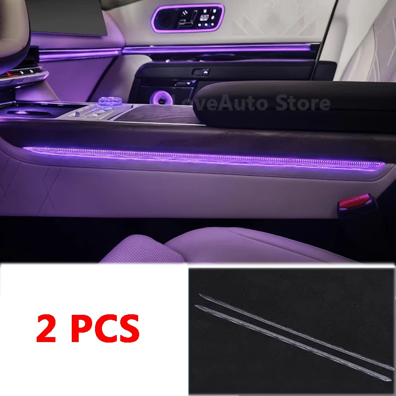 

Для Zeekr 9X EX1H 2025 2026: Атмосферная подсветка центрального подлокотника, хрустальная отделка, аксессуары для декора интерьера автомобиля