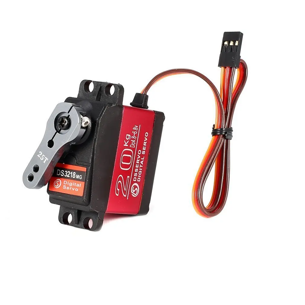 20KG Digital Servo DS3218MG High Torque 180 Degree Metal Gear 4.8-6.8V with Servo Arm Parts for RC Model /Robot