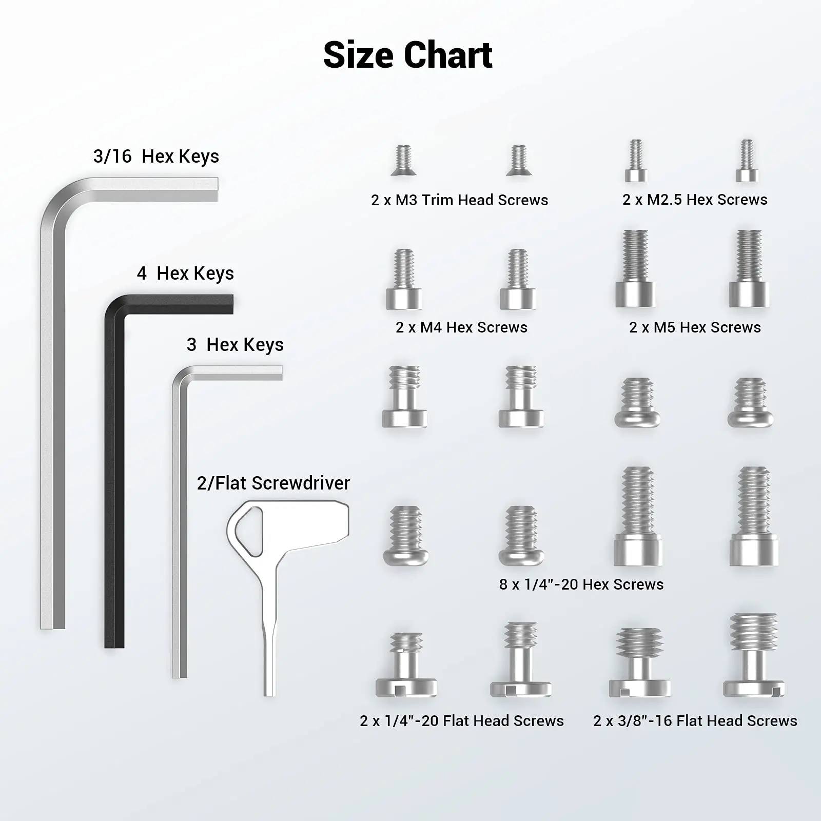 SmallRig Screw And Hex Key Storage Plate for Commonly Used Screws and Hex Keys Of Camera Rigs Camera Mounting Accessories -3184