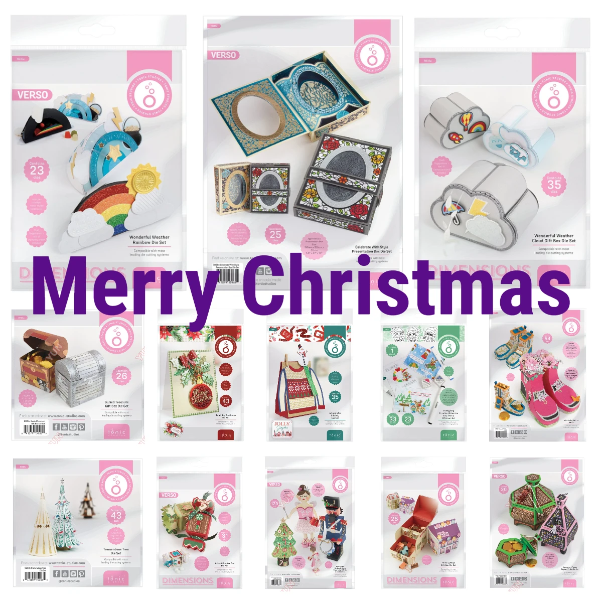 2025 أكتوبر جديد إصدار منشط يحتفل مع نمط العرض سحابة قوس قزح هدية صندوق يموت مجموعة لتقوم بها بنفسك سكرابوكينغ بطاقة السنة الجديدة