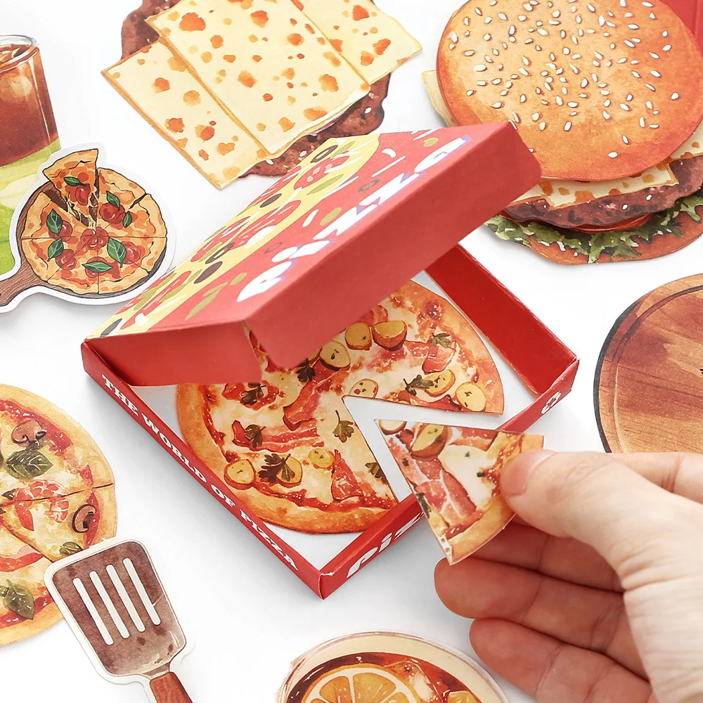 20 fogli/borsa Quinto materiale Confezione Snack Dessert Frutta Oggetti per la vita quotidiana Modello Note pieghevoli per biglietti d'auguri in carta per messaggi