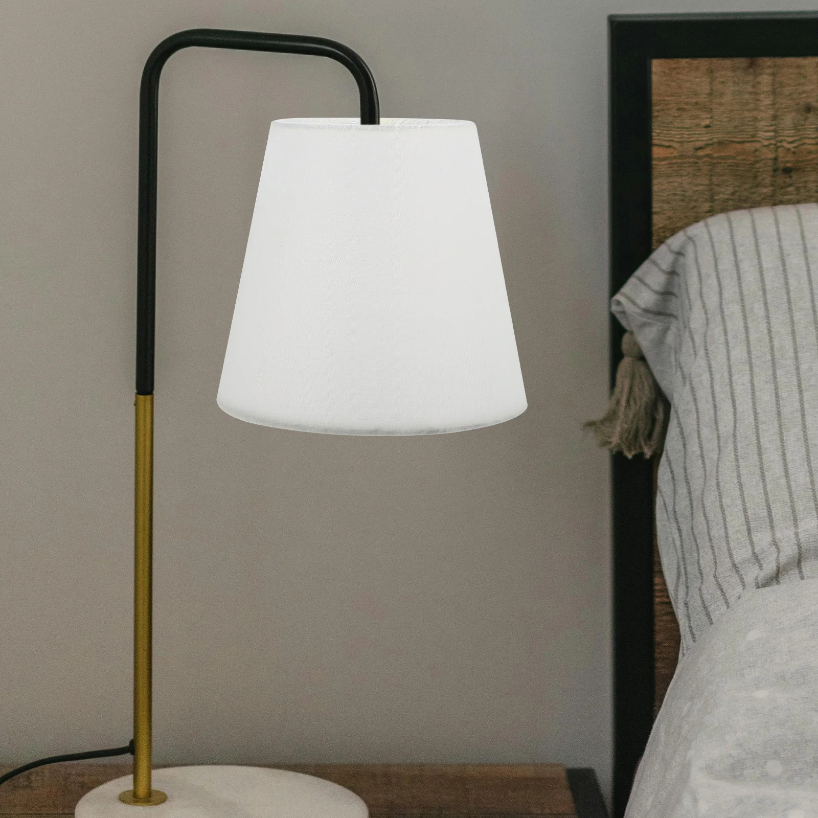 

Desk Lamp Shade Accessories Linen Fabric Shades Replacement Cloth for Light Fixtures