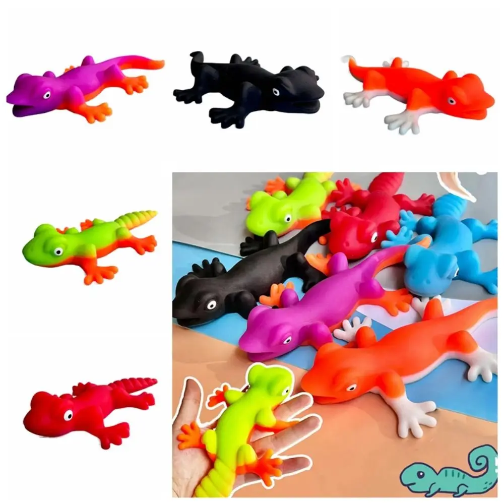 Novidade tpr brinquedo interativo das crianças brinquedo fidget pitada squeeze pitada brinquedo dos desenhos animados engraçado simulação lagarto ventilação brinquedo criança brinquedos