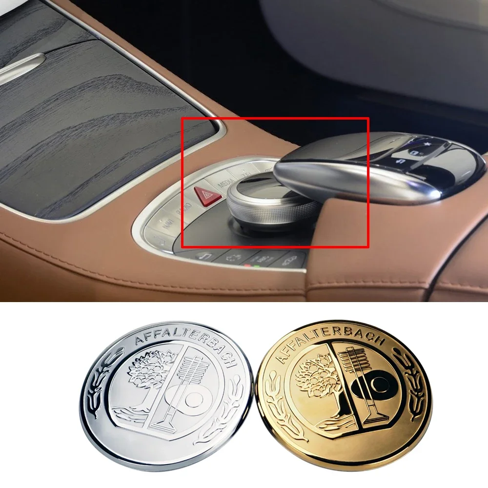 سيارة الداخلية مركز وحدة التحكم ملصق زر الوسائط المتعددة ملصق لمرسيدس بنز W213 W212 W205 W211 W202 W177 AMG ملصق #3