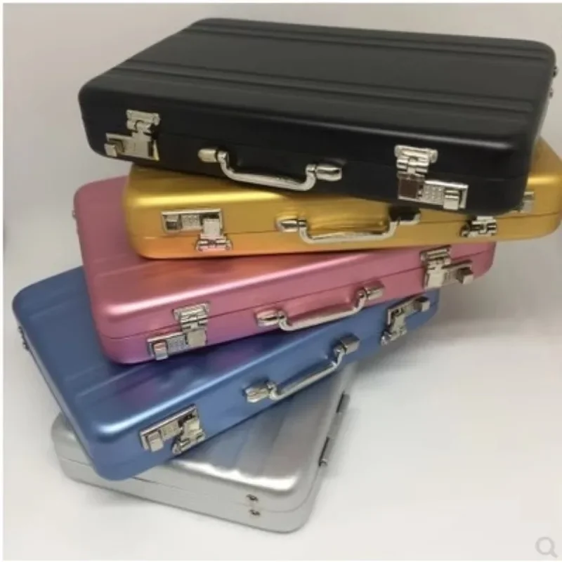 Business card case Aluminum alloy business card holder Mini suitcase Cigarette case