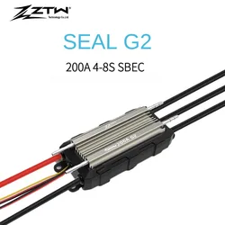 1 pz ZTW SEAL G2 Upgrade 200A 6-8S Built-in SBEC impermeabile freddo a due vie modello di barca Brushless ESC