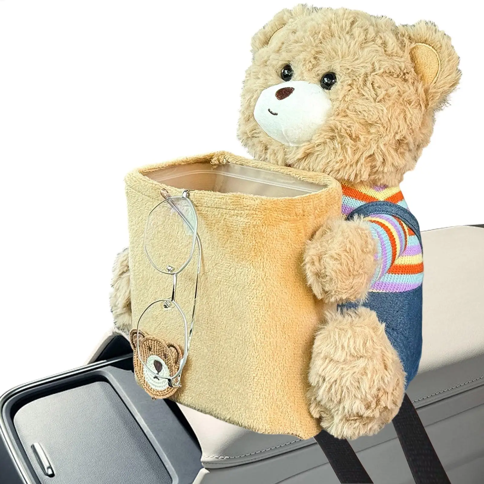 

Автомобильные коробки для салфеток, милый медведь, плюшевые мусорные баки, милое внутреннее ведро для мусора, автомобильное ведро для хранения, женский зонтик, ключ, ящик для хранения телефона