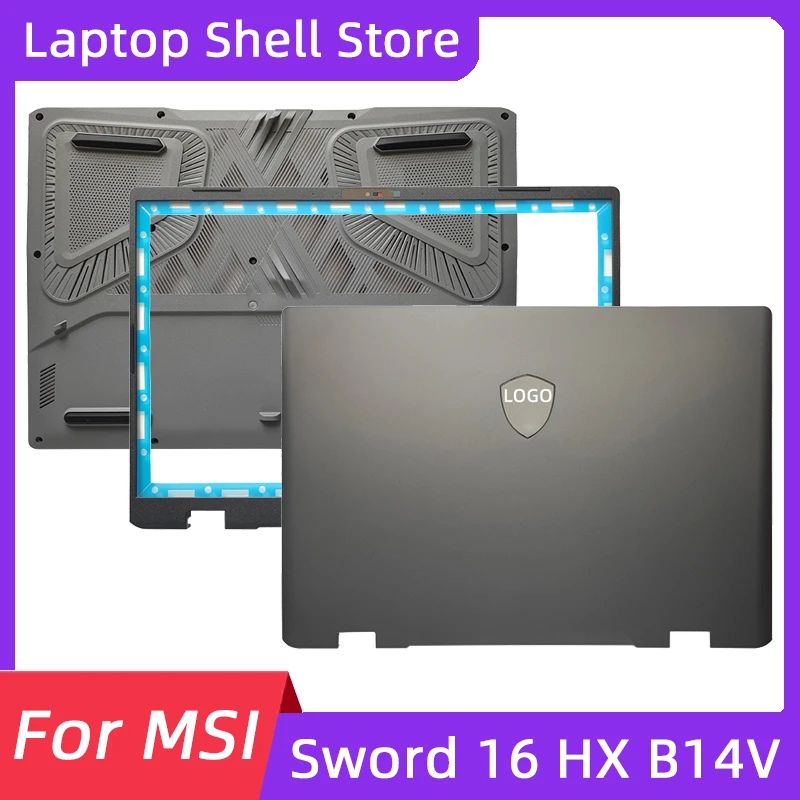 Laptop Accessories For MSI Sword 16 HX B14V MS-15P2 LCD Back Cover/Front Bezel/Bottom Base Laptop Shell