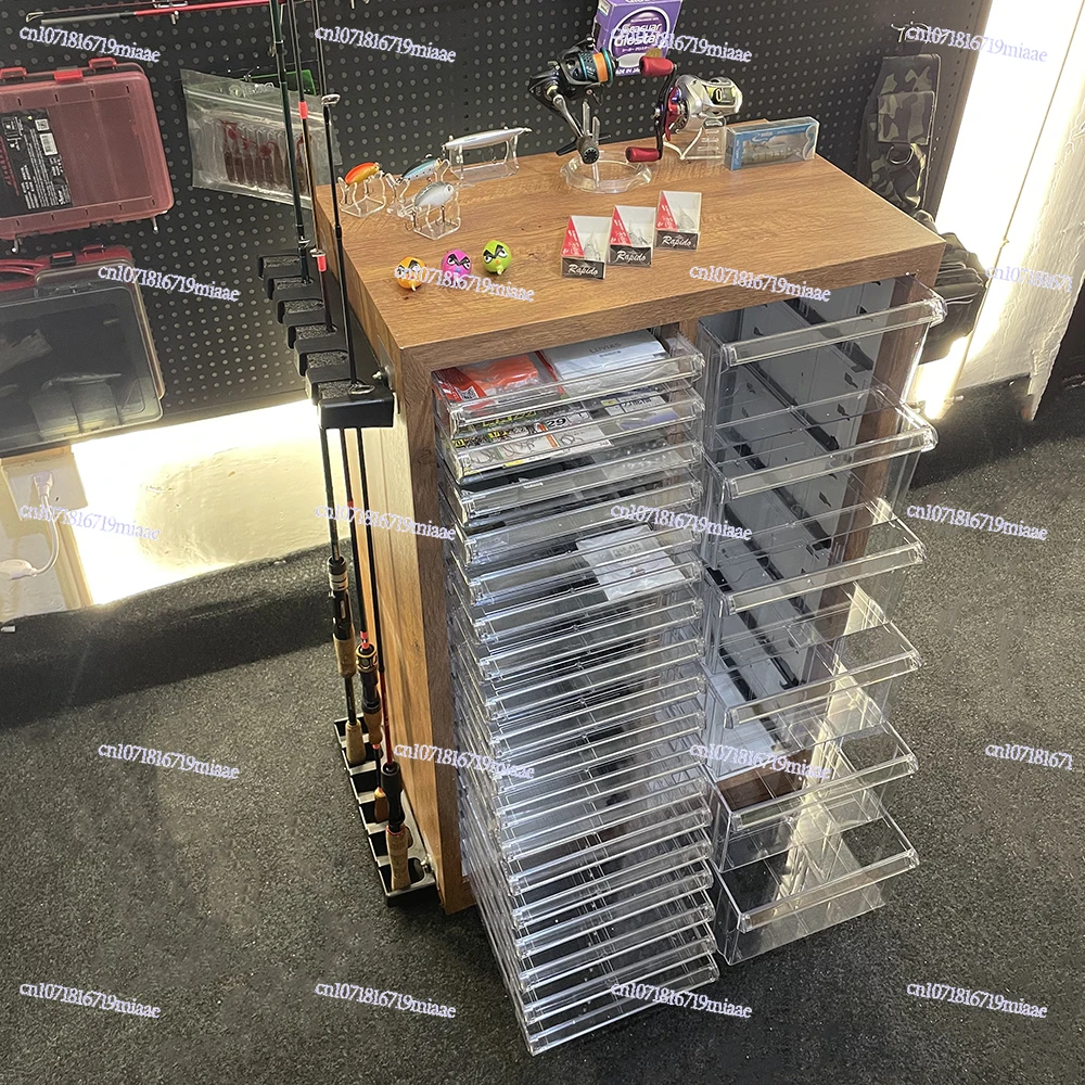 

Luya Fishing Rod Storage Rack Rod Rack Display Rack Luya Storage Cabinet Fake Bait Luya Bait Box Storage Fishing Gear Display