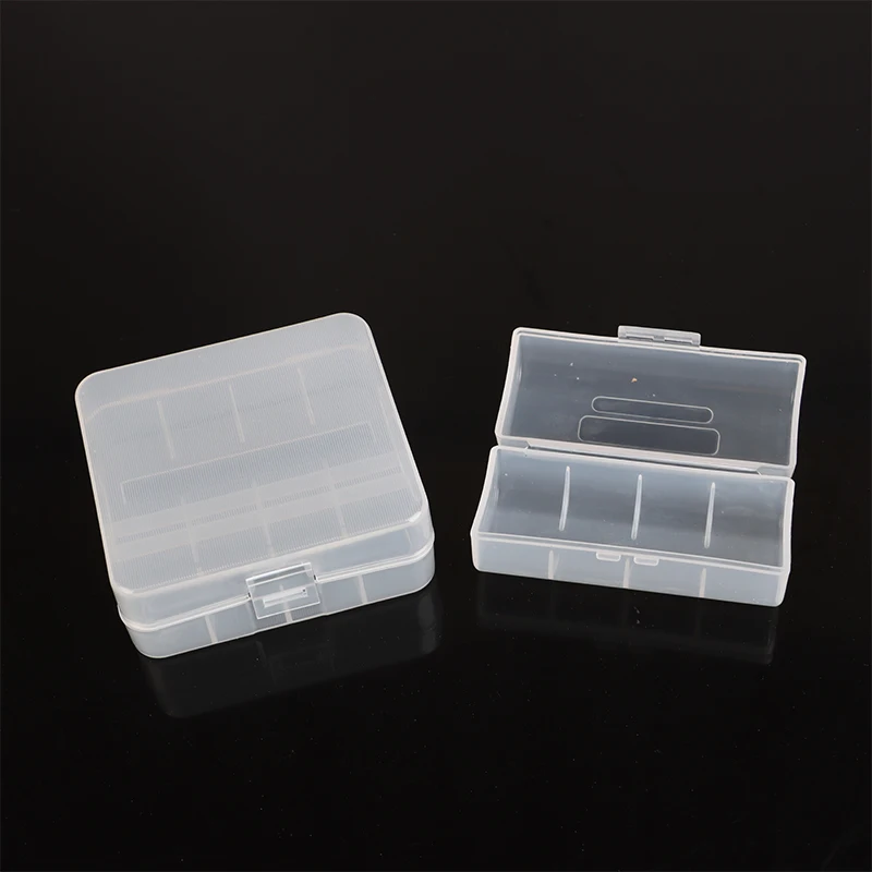 Clear 26650 Battery Storage Box Hard Case Holder Container Waterproof Battery Power Bank Plastic Case Transparent Battery Box