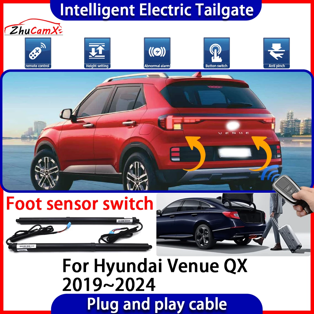 

ZhuCamX Car Automatic Lifting kit Opening Trunk Intelligent Electric Tail Gate Lift Tailgate for Hyundai Venue QX 2019~2024