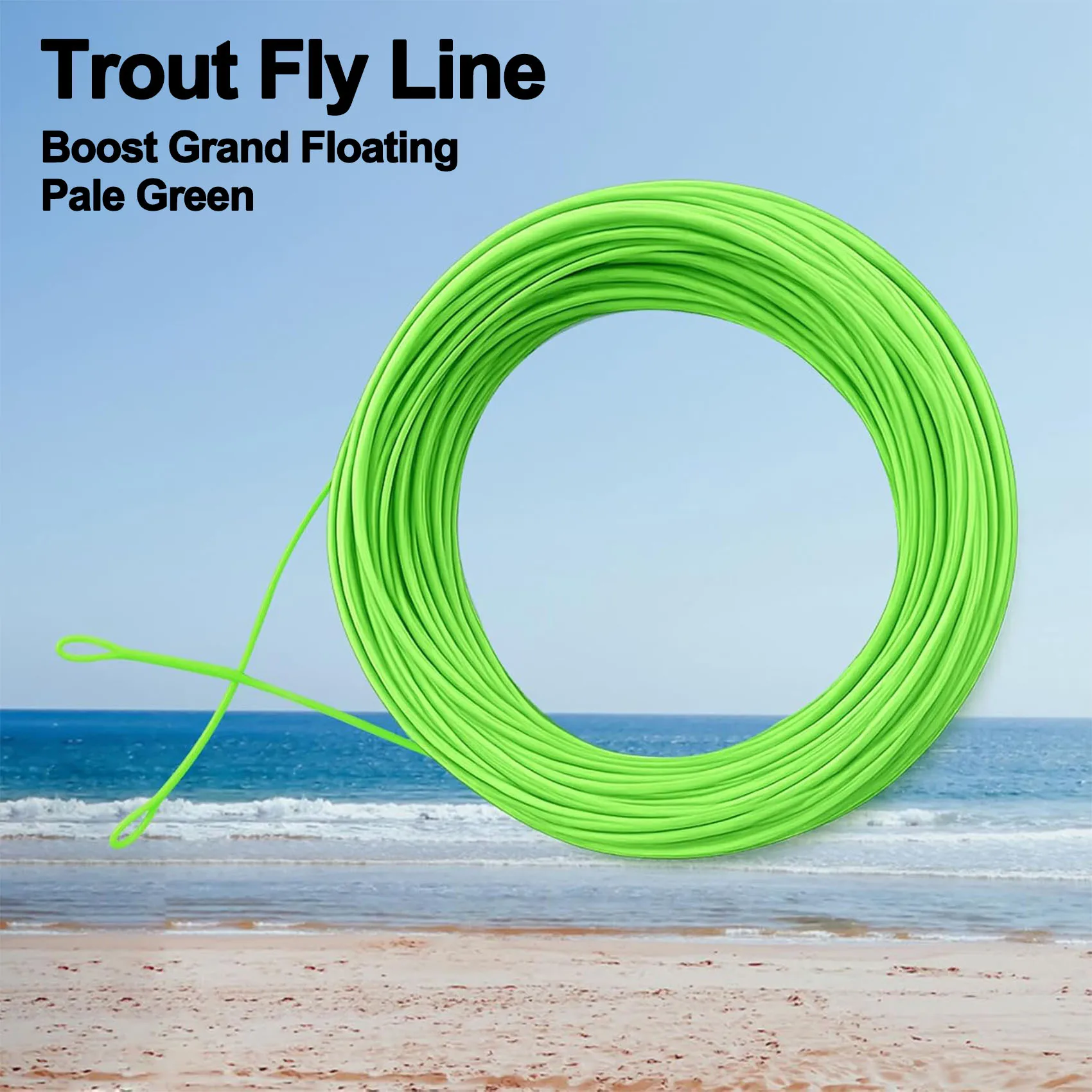 

Trout Fly Line Trout Boost Grand Floating PVC Coated Braided Core for Big flies, Powerful Turnover Reliable Freshwater Performan