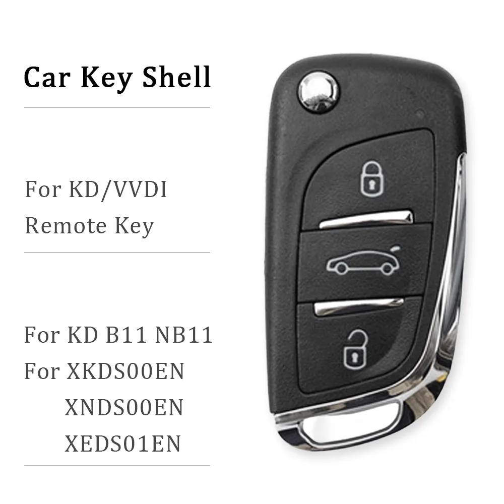 Remote Flip Key Shell Case Universal 2 3 Buttons Fob Housing DS Style for KEYDIY B11 NB11 Xhorse VVDI XNDS00EN XKDS00EN XEDS01EN