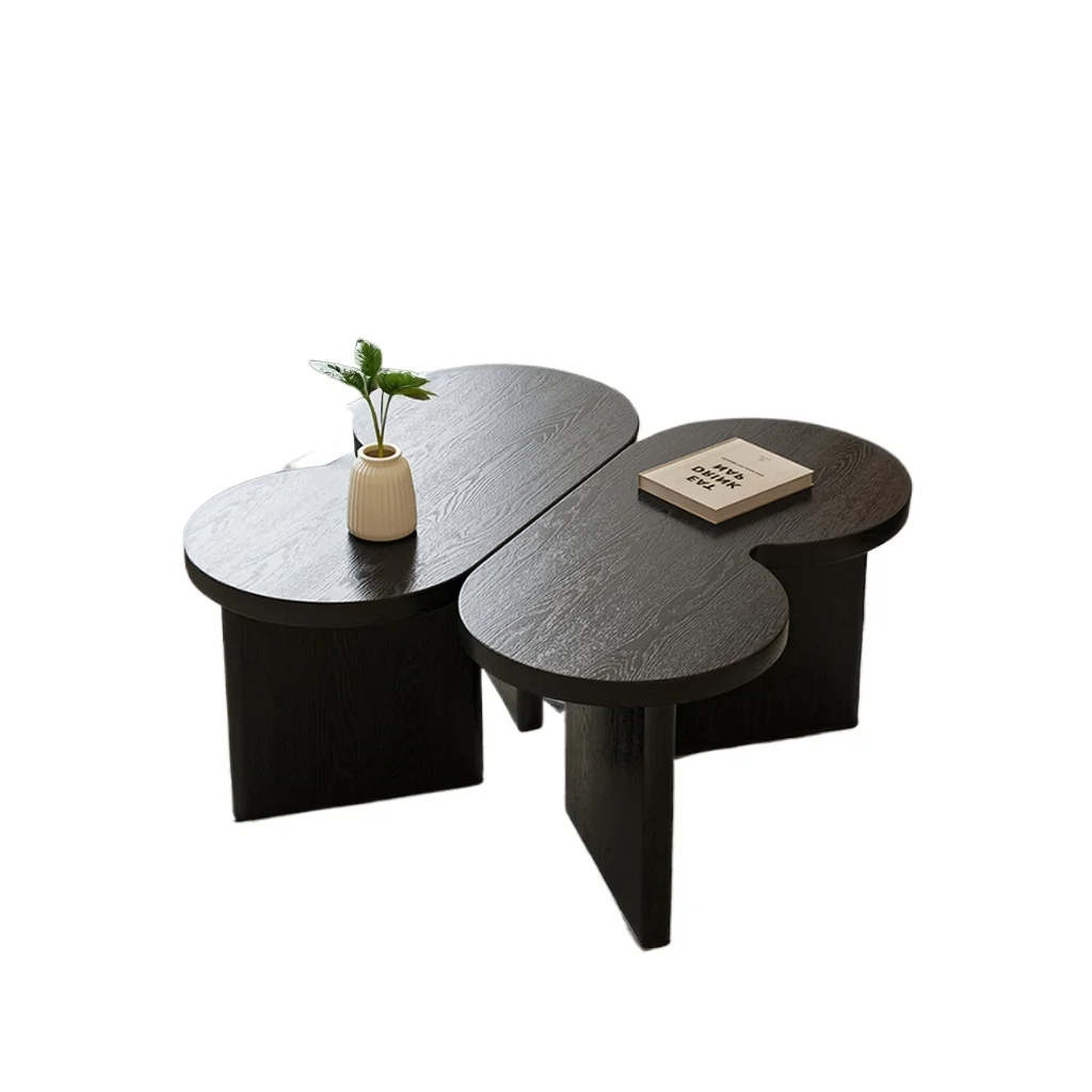 Handcrafted Black Plank Modern Vintage Butterfly Coffee Table Custom Sized