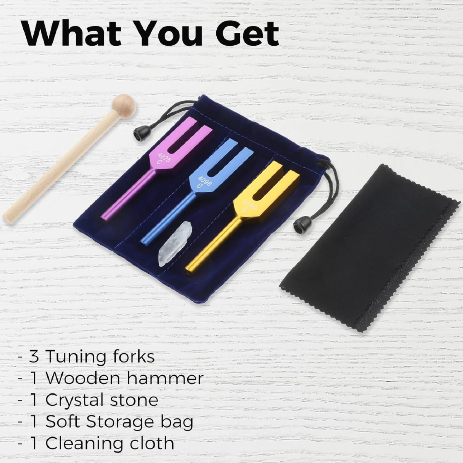 Камертон ангела с силиконовым/деревянным молотком и сумкой для хранения 4096 Гц 4160 Гц 4225 Гц для звуковой терапии музыкального инструмента Камертон ангела с силиконовым/деревянным молотком и сумкой для хранения 4096 Гц 4160 Гц 4225 Гц для звуковой терапии музыкального инструмента