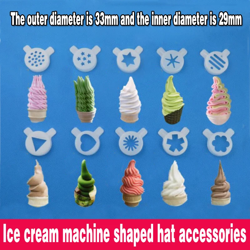 Akcesoria do maszyn do lodów Dysza na wyjściu maszyny do lodów Magiczne nakrycie głowy w kształcie kapelusza