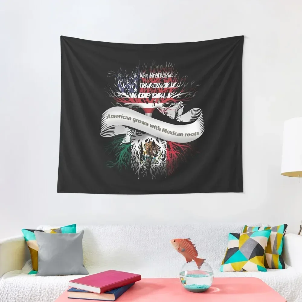 

American Grown With Mexican Roots Tapestry Wall Hanging Decor Bedroom Deco Things To The Room Tapestry